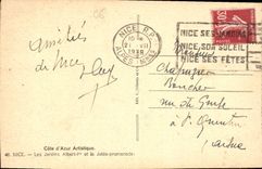 CPA Cote d'Azur Aristique Nice Les Jardins Albert I et la Jetee Promenade 