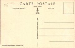 CPA Les Gorges du Loup A M Le Saut du Loup vu prise des Cavernes de la Cascade Petrifiante 