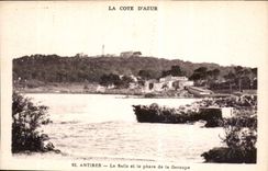 CPA La Cote d'Azur Antibes La Salis et le phare de la Garoupe 