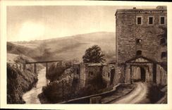 CPA Vues de l'Ain Environs de Bellegarde Fort l'Ecluse et le Viaduc 