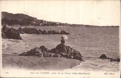 CPA Vue sur Cannes prise de la Bocca Alpes Maritimes 