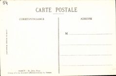 CPA Nancy Place Saint Jean Groupe Le Souvenir par Dubois 