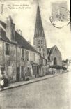 REPRO Chevet et Fleche de l'eglise de Plailly Oise 