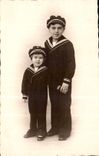CARTE PHOTO Enfants Marins