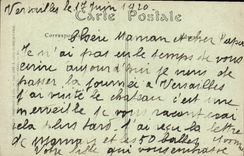 CPA Palais de Versailles galerie des Glaces ou fut signe le 28 juin 1919 le Traite de Paix entre les