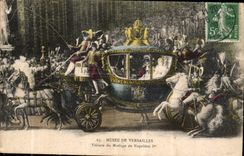 CPA Musee de Versailles voiture du Mariage de Napoleon 1er 