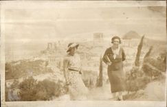 CARTE PHOTO Femmes Grece Athenes