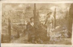 CARTE PHOTO Femmes Grece Athenes