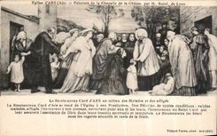 CPA Eglise d'Ars Ain Peinture de la Chapelle de la Chasse Par M Borel de Lyon le Bienheureux Cure d'