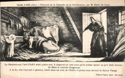 CPA Eglise d'Ars Ain Peinture de la Chapelle de la Glorification par M Borel de Lyon le Bienheureux 