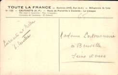 CPA Cauterets H P route de Pierrefitte a Cauterets le Limacon 