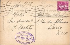 CPA St Sauveur Le Pont Napoleon route de Gavarnie 