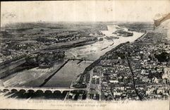 CPA Tours I et L vue panoramique 