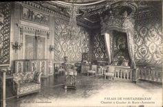 CPA Palais de Fontainebleau Chambre a coucher de Marie Antoinette 
