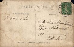 CARTE PHOTO Hommes Avion Lefebvre Aviation