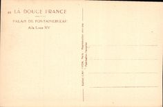 CPA La Douce France Palais de Fontainebleau Aile Louis XV 