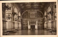 CPA Les Petits Tableaux de L'Ile de France Palais de Fontainebleau La galerie Henri II ou Salle de B