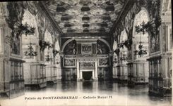 CPA Palais de Fontainebleau Galerie Henri II 