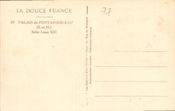 CPA La Douce France Palais de Fontainebleau S e M Salon Louis XIII 