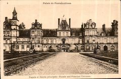 CPA Palais de Fontainebleau Facade et Entree principale 