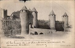 CPA Cite de Carcassonne le Chateau entree principale 