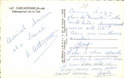 CPA Carcassonne Aude Embrasement de la Cite 