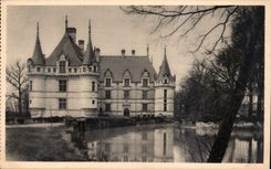 CPA Chateau d'Azay le Rideau I et L face est 