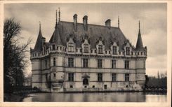 CPA Chateau d'Azay le Rideau I et L I et L face ouest 