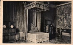 CPA Chateau d'Azay le Rideau I et L chambre du premier etage 