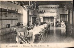 CPA Langeais le Chateau La Salle des Gardes 
