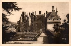 CPA Chateaux de la Loire Chateau de Langeais Indr et loire Facade Interieure 