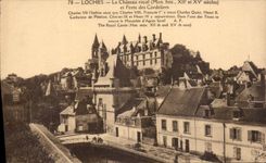 CPA Loches Le Chateau Royal Mon hist et Porte des Cordeliers 