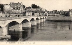 CPA Amboise Le Chateau et le Pont 