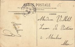 CPA Chemin du Port de Gavarnie Vue sur le Marbore 