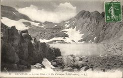 CPA Gavarnie Le Lac Glace et le Pic d'Astazou 