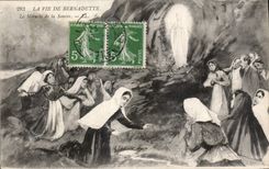 CPA La Vie de Bernadette Le Miracle de la Source 