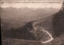CPA Env de Bagneres de Bigorre Route du Col d'Aspin de Bagneres a Luchon 