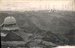 CPA Les Hautes Pyrenees Pic du Midi de Bigorre Panorama sur la Chaine Centrale 