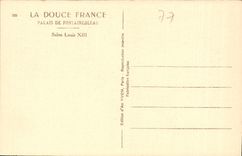 CPA La Douce France Palais de Fontainebleau Salon Louis XIII 