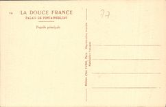 CPA La Douce France Palais de Fontainebleau facade principale 