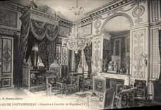 CPA Palais de Fontainebleau Chambre a coucher de Napoleon I 