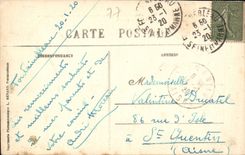 CPA Fontainebleau Couvent de Saint Joseph de Cluny Rue de Neuville Hopital temporaire Facade sur les