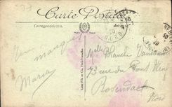 CPA Fontainebleau Le Tibre et perspective sur le Chateau 