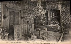 CPA Fontainebleau Le Palais Chambre de Marie Antoinette 