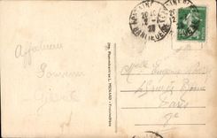 CPA Christine de Suede et Monaldeschi Au Palais de Fontainebleau d'apres le tableau de Mme Grandpier