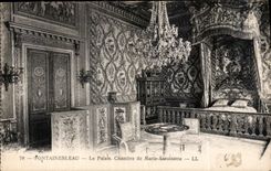 CPA Fontainebleau le Palais Chambre de Marie Antoinette 