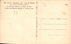 CPA Palais de Fontainebleau la Galerie Henri II ou Salle de Bal 