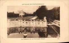 CPA Le Palais de Fontainebleau la cascade et le Pavillon Sully 