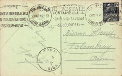 CPA Palais de Fontainebleau Chambre a coucher de Napoleon Ier 