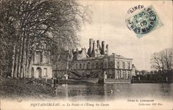 CPA Fontainebleau Le Palais et L'Etang des Carpes 